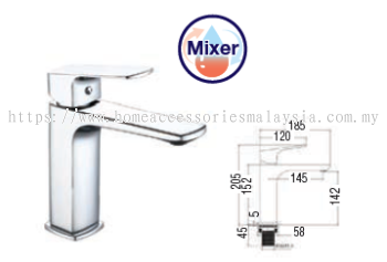 Basin Pillar Tap - Mixer ( Codename : SWP-B-2720 ) 