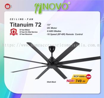 Inovo Ceiling Fan Titanium 72