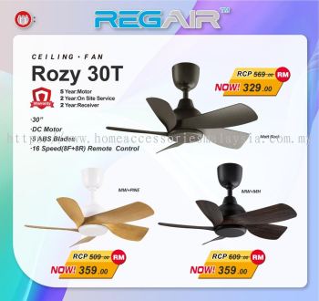 Regair Ceiling Fan Rozy 30T