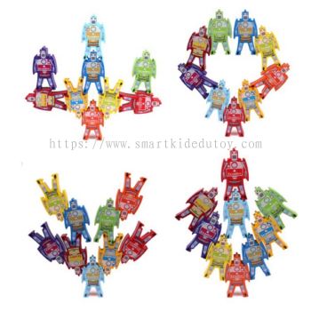 Robot Balancing Blocks Early Education Toys Block/Mainan Blok Robot 机器人平衡积木(Ready Stock)t003