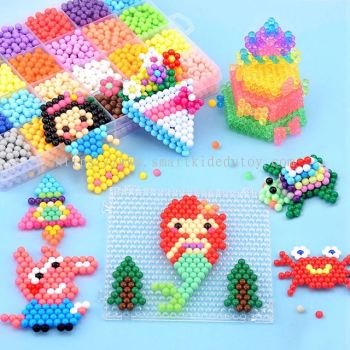 4500Beads DIY Water Magic Bead Set Art & Craft Bead Keychain/Set Seni Kerja Tangan DIY Manik Air Ajaib 神奇水魔珠手工自制钥匙圈AD002