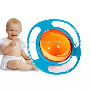 Baby Traning Feeding Bowl 360 Rotate Spill-Proof Baby Bowl Gyro-Bowl 360ȷ (Ready Stock)-wt001