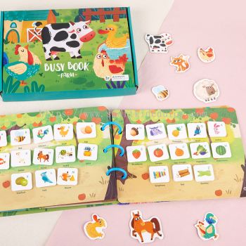 Busy Book Quiet Montessori Early Learning Children Paste Book Sticker/Buku Bayi Melekat Stikerֽ-B027