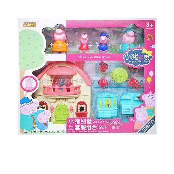 Peppa Pig Family Villa House Pretend Playset Toy Birthday Present Christmas Gift-T204