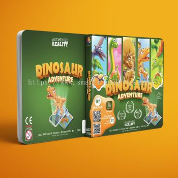 AR Dinosaur Adventure Book Jigsaw Puzzle Toy Fun And Learning For Children Birthday Present -B041