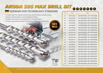 AKODA SDS MAX DRILL BIT