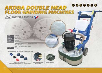 AKODA DOUBLE HEAD FLOOR GRINDING MACHINES