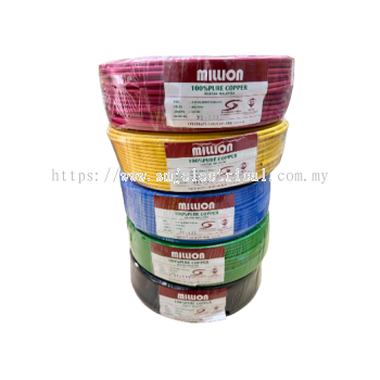 Million 4mm PVC Cable 100_ Pure Copper (SIRIM Approved)