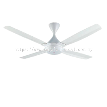 KDK K14TE-WT 4 Blade Remote Control Ceiling Fan DC Motor (White) (140CM56)