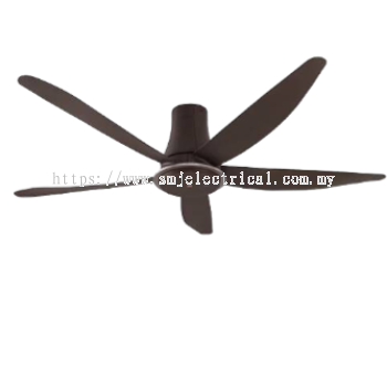 KDK K15YX-QBR 60" 5 Blade Remote Control Ceiling Fan - Kaze DC Motor (Brown)