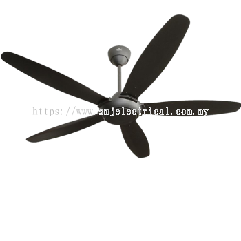 Deka DKR56 56 5 Blades 4 Speed AC Motor With Remote Control Ceiling Fan (Black)