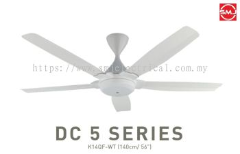 KDK K14QF-WT (56") DC5 Series Remote Control Type with DC Motor Ceiling Fan 