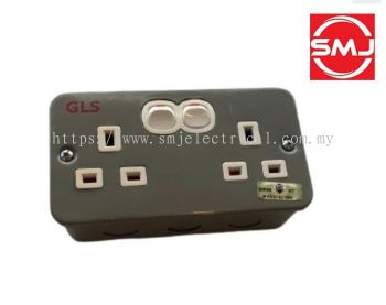 AEC 13A 2 Gang Metalclad Switch Socket (SIRIM Approved)