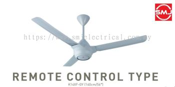 KDK K14XF-GY (56"/140cm) Remote Control Ceiling Fan (Grey)