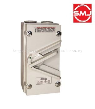 Meanray UKF-3 65A Weather Protected 3 Pole Surface Switch