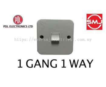 PDL 1781/1W MB 13A 1 Gang 1 Way Metalclad Switch