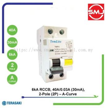 Terasaki 40A 2 Pole 0.03A (30mA) ELCB (Temlite)