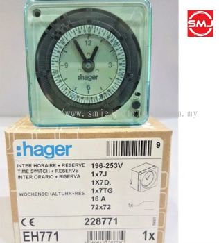 Hager EH771 24 Hour Time Switch/ Timer Switch