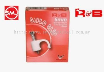 R&B 6mm Cable Clip/ PVC U Clip