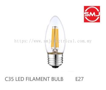 Crown 4W 6500k E27 LED Filament Bulb/ LED Bulb (Cool Daylight)
