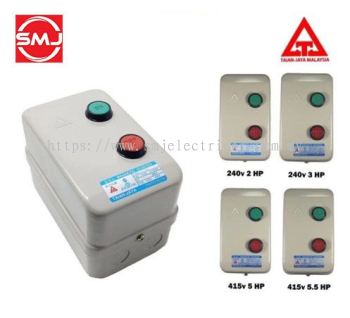 Taian 3HP 240V DOL Magnetic Starter (Plastic)