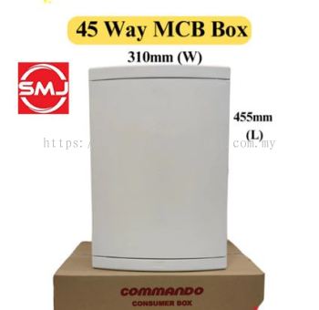 Commando 45 Way MCB Box/ PVC DB Board/ PVC DB Box/ Consumer Box