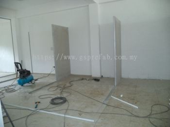 In Progress - Insulated Industrial Partition for Fast Track Building