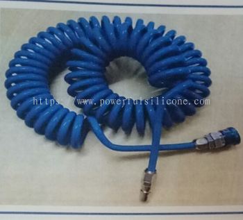 PU Coil Hose CW Coupler-  ID6.5mm x OD10mm x 5m