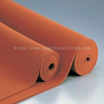 Silicone Sponge Sheet Red