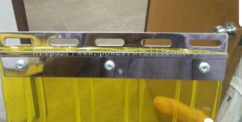 PVC Curtain Plate Set Stainless Steel 200mm DIY