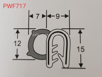 Door Seal PWF717 EPDM