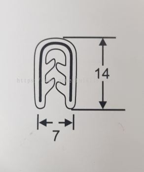 Pinchwelds EPDM Door Seal PWF719