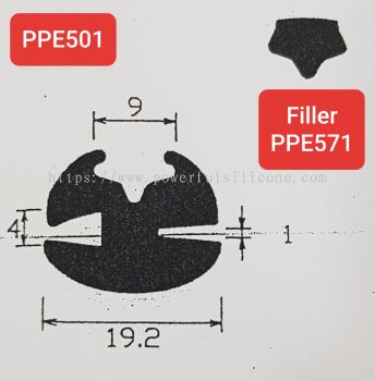 Window Glazing Rubber Extrusions PPE501