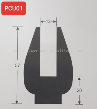 Capping U Rubber Extrusions PCU01