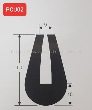 Capping U Rubber Extrusions PCU02