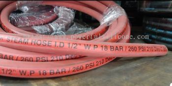 PERAFLEX Steam Hose 260 PSI Red