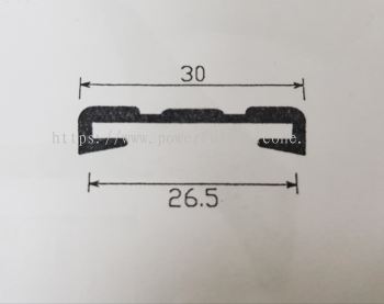 Side Rubber Seal Black PPE539