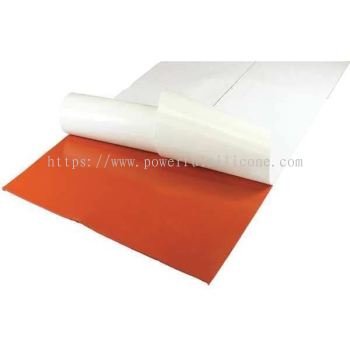 Red Silicone Sheet With Adhesive Tape