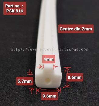 White Silicone T Profile PSK816 Food Grade