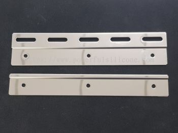 PVC Curtain Plate Set Stainless Steel 300mm