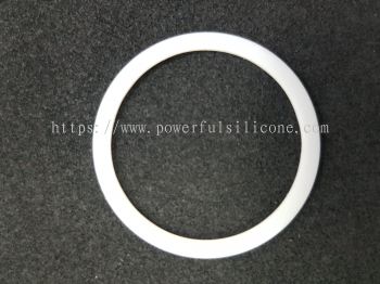 White PTFE Gasket Seal Flat