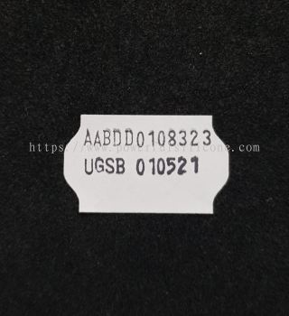 Label size 32x19mm Gun L2432