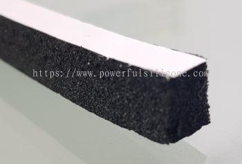 Rubber Sponge Strip With One Size Adhesive Tape 