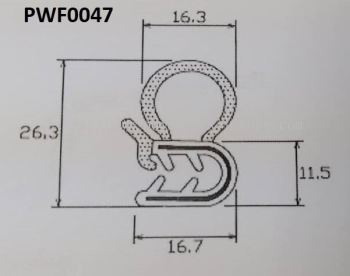 Door Seal PWF0047