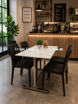 120x70cm Marble Table with Stainless Steel Leg Set