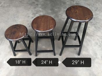 Wooden Stool Rubberwood Stool Dining Stool Bar Stool