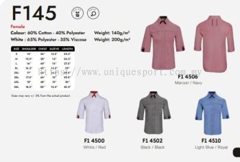 F145 Uniform Brand ORENSPORT