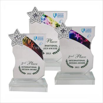 8199 - EXCLUSIVE CRYSTAL GLASS STAR AWARDS