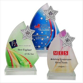 8201 - EXCLUSIVE CRYSTAL GLASS STAR AWARDS