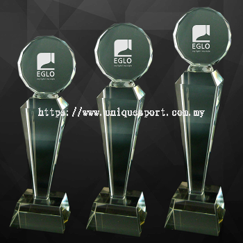 9098 - EXCLUSIVE CRYSTAL TROPHY